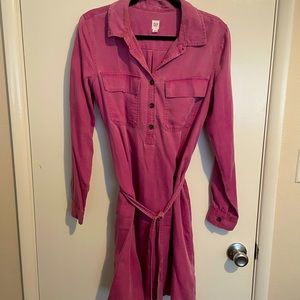 Magenta pink shirt dress from GAP